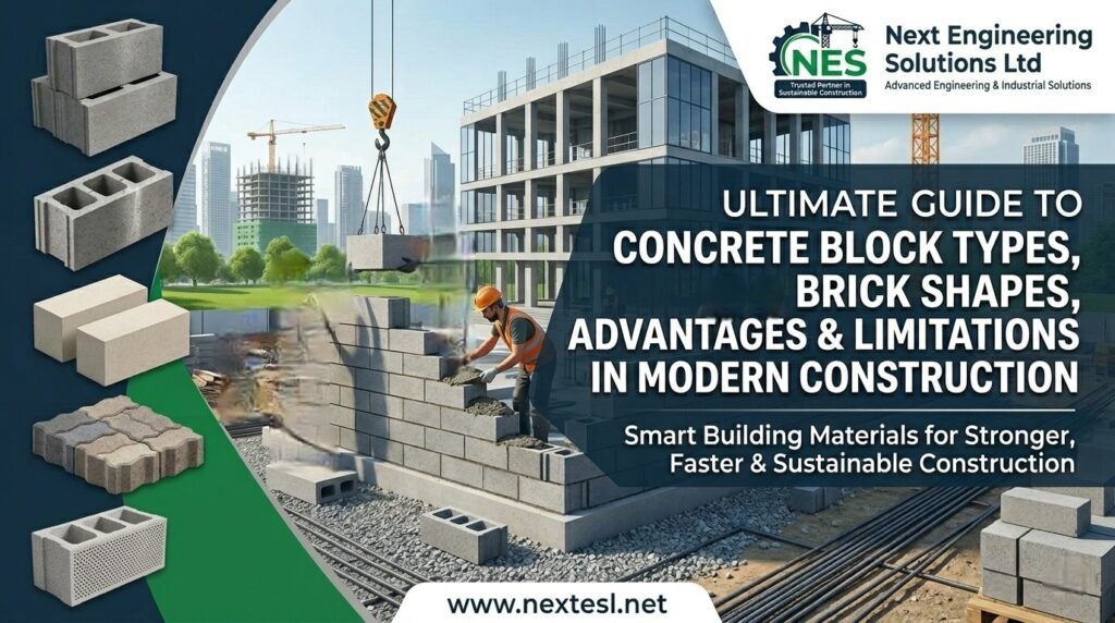 Ultimate Guide to Concrete Block Types, Brick Shapes, Advantages & Limitations in Modern Construction