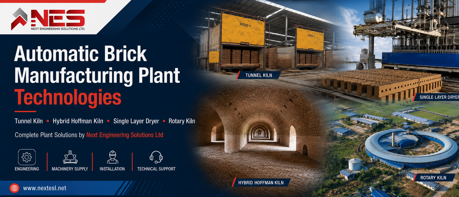 Automatic Brick Manufacturing Plant Technologies by Next Engineering Solutions Ltd