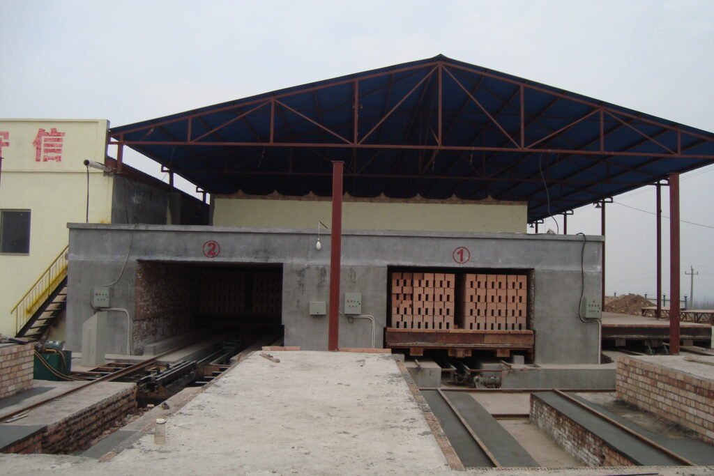 Tunnel kiln project photo for continuous fired brick production line