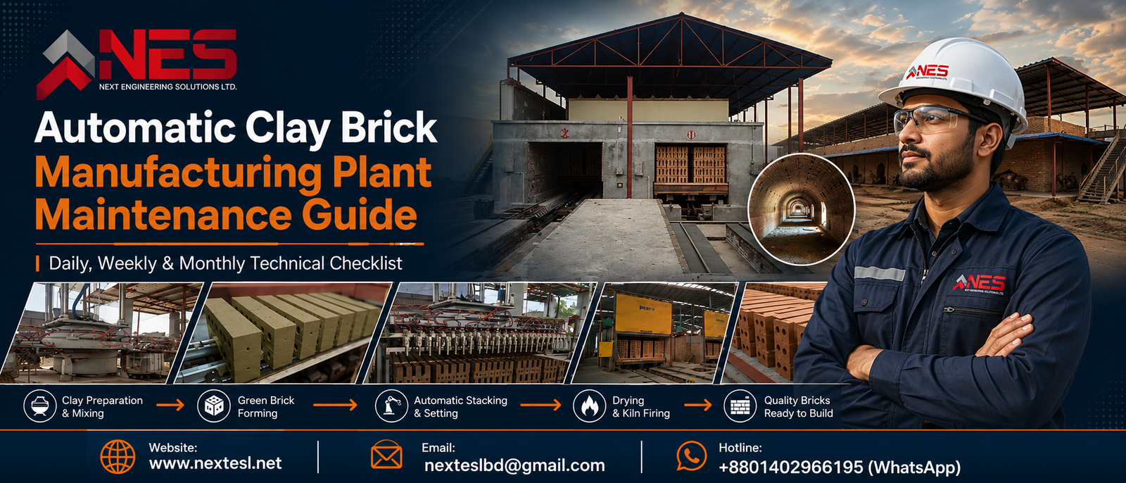 Automatic Clay Brick Manufacturing Plant Maintenance Guide: Daily, Weekly and Monthly Technical Checklist