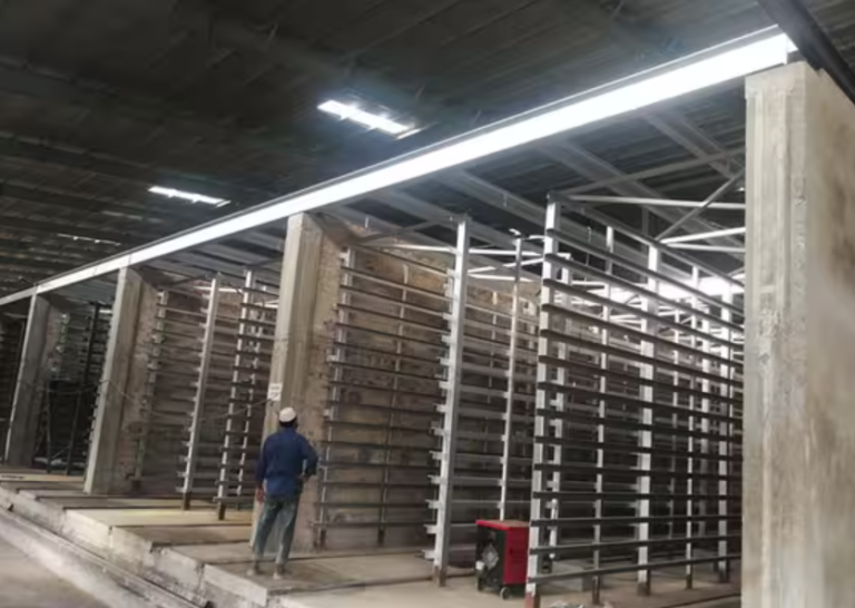 Single layer dryer plant photo for automatic clay brick production drying system