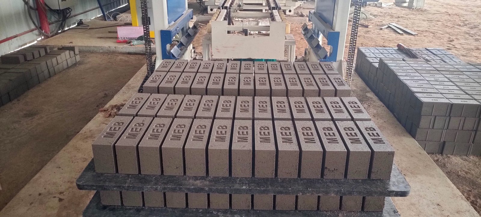 Concrete block production line project