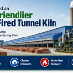 Cleaner coal-fired tunnel kiln system for automatic clay brick manufacturing